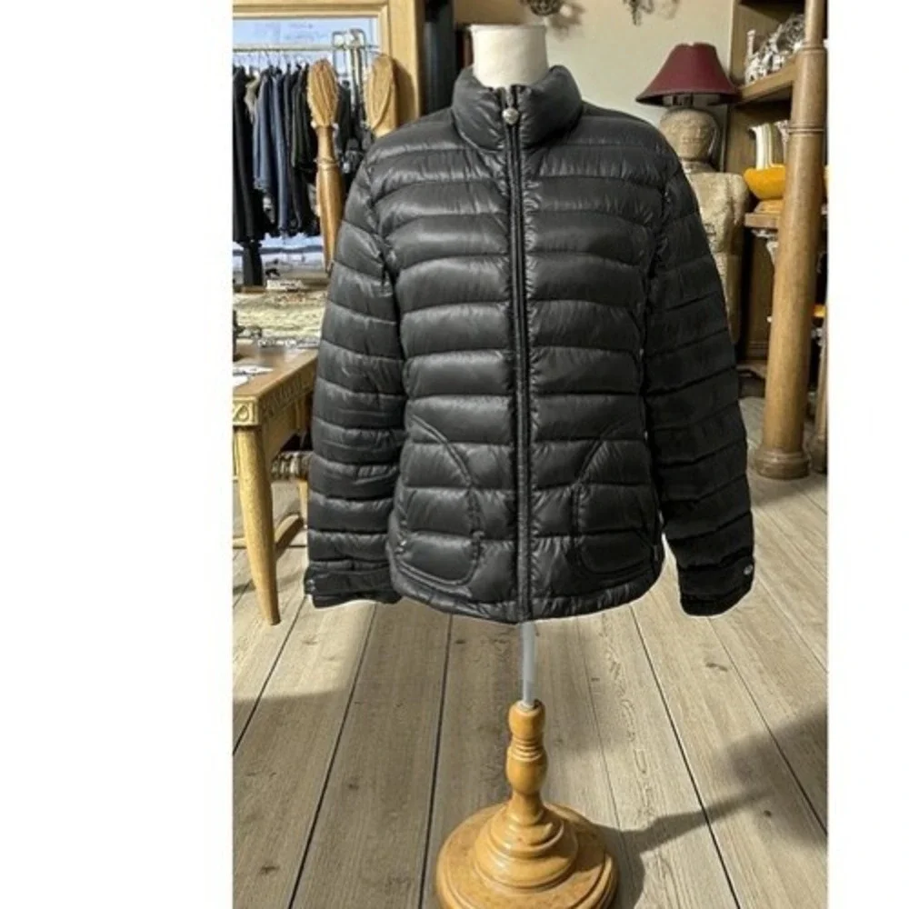Calvin Klein Silver Packable Lightweight Premium Goose Down Puffer Jacket -‎ L